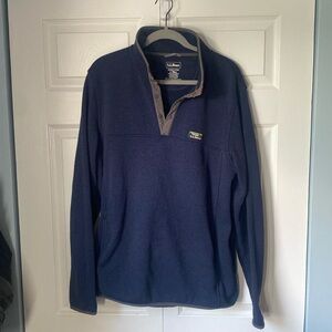 Blue LLBean sweater